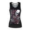 3D Wolf Printed Women Fitness Camisole Tank Tops Sleeveless T Shirts Tees Gothic Punk Rock Sporting Clothes Strap Vest