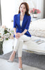 3XL 4XL New Slim Summer Blazer Women Chiffon Sleeve Notched Thin Ladies Blazer Jacket Officewear One Button Short Blazers