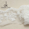3YARD Lace Trim Wedding Dress Ribbon Embroidered Applique DIY Clothing accessories Sewing