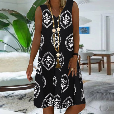 4# 2022  Women Dress Summer Mid Loose Casual V-neck Short Sleeve Pocket Ladies Party Beach Dresses Plus Size 5xl Vestidos