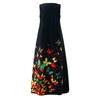 40# Butterfly Printed Sleeveless Long Dress Women V-neck tank Maxi Dress With Pockets Vintage Cami Summer Dress Robe Femme