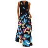 40# Butterfly Printed Sleeveless Long Dress Women V-neck tank Maxi Dress With Pockets Vintage Cami Summer Dress Robe Femme