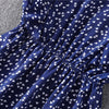 40# Dot Print Ruffles Dress Women Butterfly Sleeve Chiffon Dress Vintage Bohemian Dress Elegant Dresses Vestido Платье Летнее