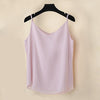 4XL Summer Women Casual Chiffon Tank Top Sleeveless Spaghetti Straps V Neck Cropped halter Camisole solid Vest Blusa Shirt