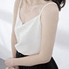 4XL Summer Women Casual Chiffon Tank Top Sleeveless Spaghetti Straps V Neck Cropped halter Camisole solid Vest Blusa Shirt