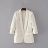 5 Colors Women Red Blazer for Office Ladies OL-style Elegant Classic Feminino Pink Coat Female Black Work-wear Suit Tops