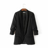 5 Colors Women Red Blazer for Office Ladies OL-style Elegant Classic Feminino Pink Coat Female Black Work-wear Suit Tops