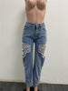 5 Star Patchwork Y2K Pants Baggy Women High Waist Jeans Hip Hop Trend Hole Casual Streetwear Straight Denim Trousers