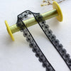 5 Yards/lot Width 1.5cm Floral Lace Ribbon Embroidered Black White Hollow Lace Fabric DIY Crafts Sewing For Garment Cheongsam