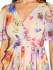 Women's Floral Printed Chiffon Gown