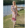 Women's Summer Maxi Dress Casual Floral V Neck Cap Sleeves Boho High Low Flowy Midi Long Sun Dresses