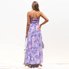 #58 Sexy Off Shoulder Dress Women's Bohemian Style Dresses Short Sleeve Floral Print Dress Maxi Dresses For Women Summer 2023