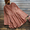 5843 spring women sweety mori girl hollow embroidery blouse V-Neck long sleeve Cotton women loose shirt tops