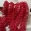 5CM Wide Double Layers Mesh Pleated Lace Ribbon Fold Ruffle Trim Guipure Fabric Appliques Dresses DIY Sewing Trimmings Supplies