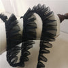 5CM Wide Double Layers Mesh Pleated Lace Ribbon Fold Ruffle Trim Guipure Fabric Appliques Dresses DIY Sewing Trimmings Supplies