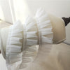 5CM Wide Double Layers Mesh Pleated Lace Ribbon Fold Ruffle Trim Guipure Fabric Appliques Dresses DIY Sewing Trimmings Supplies