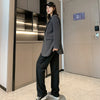 5XL Jacket Women 2022 Autumn and Winter Korean Style Elegant Loose Single-breasted Ladies Long-sleeved Suit