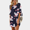 5XL Large Size New Arrival Summer Dress Women Vestidos Plus Size Casual Straight Floral Print Dress Big Size Short Party Dresses