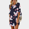 5XL Large Size New Arrival Summer Dress Women Vestidos Plus Size Casual Straight Floral Print Dress Big Size Short Party Dresses