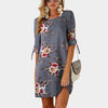 5XL Large Size New Arrival Summer Dress Women Vestidos Plus Size Casual Straight Floral Print Dress Big Size Short Party Dresses