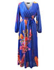 5XL Plus Size Women Long Sleeve Maxi Dress Bohemian Empire V-Neck Sexy Dress Chiffon Party Lantern Sleeve Casual Dress Vestidos