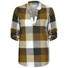 5xl Plus Size Plaid Women's Tunic Casual Long Sleeve V Neck Tunic Top Printng Blouse Wimen Топ С Длинным Рукавом