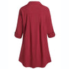 5xl Plus Szie Patchwork Tunic Shirts Women's Autumn Spring Button Blouse Tops Turn Down Collar Long Sleeve Tunic Рубашка Женская
