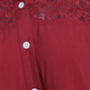 5xl Plus Szie Patchwork Tunic Shirts Women's Autumn Spring Button Blouse Tops Turn Down Collar Long Sleeve Tunic Рубашка Женская