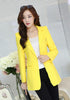 6 Colors New Autumn Spring Long Elegant Women Blazers   Candy Colors Causal Slim Ladies Suits Jackets Long Sleeve S10-2