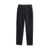 61664 Autumn Women’s Jeans High Waist Loose Wide Legs All-matching Simple Pockets Zipper Black Casual Female Denim Pants