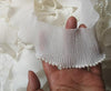 6CM Wide Embroidery White flower lace fabric trim ribbon DIY sewing Ruffle applique collar wedding dress guipure cloth decor