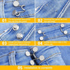 7/32MM Nail-free Waist Buckle Slimmer Adjustable Removable Snap Button Waist Closing Artifact Pant Clothing Sewing Accessories