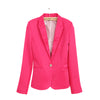 7 Color Women Candy Color One Button Blazers Notched Long Sleeve Pockets Slim Suits Ladies Fashion Casual Office Work Coats