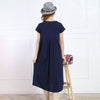 Summer Korean Fashion Maternity Nursing Long Dress Breastfeeding Clothes for Pregnant Women Cotton Pregnancy Feeding