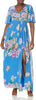 Women's Floral Printed Chiffon Gown