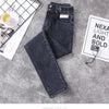 843 Fall Women High Waist Jeans Stretch Skinny Korean Style All-Match Chic Double Button High Street Female Denim Pants
