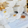9/19yards Width 5cm White Water Soluble Polyester Lace Trim Lace Fabric Ribbons DIY Dress Clothing Skirt Curtain Accessories