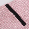 A GIRLS Fall  women's wear European and American style pink stitching slim fit all-match suit jacket