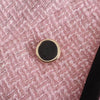 A GIRLS Fall  women's wear European and American style pink stitching slim fit all-match suit jacket