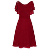 A Line Dress Pink Dress Retro Dress Women Formal Wedding Bridesmaid High-waist Party Ball Prom Gown Dress Moda Feminina