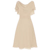 A Line Dress Pink Dress Retro Dress Women Formal Wedding Bridesmaid High-waist Party Ball Prom Gown Dress Moda Feminina