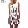 A-Line Womens Dresses Summer White Mini Party Dress Sexy Club Casual Vintage Beach Sun Dress Robe
