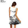 A-Line Womens Dresses Summer White Mini Party Dress Sexy Club Casual Vintage Beach Sun Dress Robe