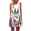 A-Line Womens Dresses Summer White Mini Party Dress Sexy Club Casual Vintage Beach Sun Dress Robe