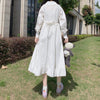 A-line Dress Women Solid Peter Pan Collar Autumn Student Long Sleeve Simple College Feminino Vestidos Ulzzang Loose Chic