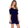 A summer dress with thin shoulder-straps ,Twelve different Solid Color half sleeved Chiffon dress six size sell like hot cakes