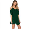 A summer dress with thin shoulder-straps ,Twelve different Solid Color half sleeved Chiffon dress six size sell like hot cakes