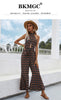 BKMGC Sexy Jumpsuit Clubwear Women Outfits Sleeveless High Waist Casual Backless Halter Women Jumpsuit Summer 6185