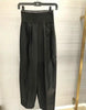 AAW045 2022 Spring Autumn Women High Waist Wild Loose Elastic Waist Casual Suit Wide Leg Trousers Pants A2