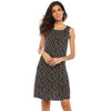 Women Tank Dress Summer Autumn 50S 60S Vintage Floral Print Sleeveless O Neck Loose Zip-up Shift Holiday Beach Dresses